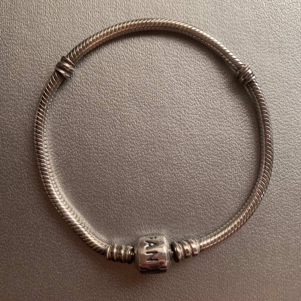 Pandora 7.1" SS Charm Bracelet NWOT